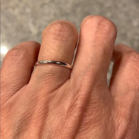 3mm Sterling Silver plain Wedding Band size 5 - Picture 6 of 8